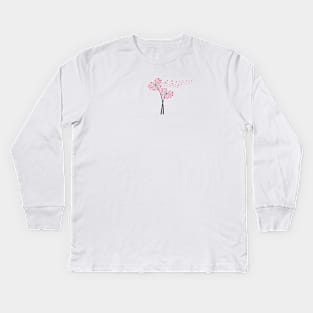 Valentine's Day heart love dandelion Kids Long Sleeve T-Shirt